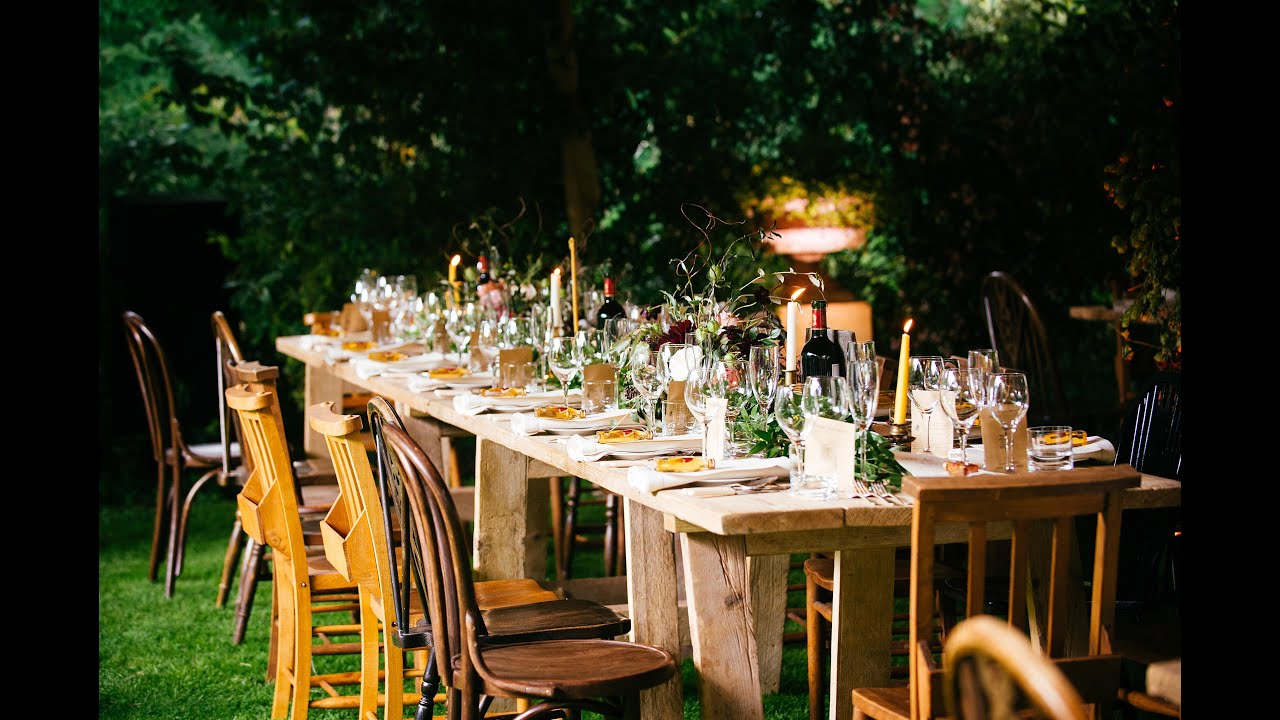 Garden party wedding YouTube