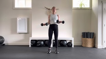 Dumbbell Single Arm Bicep Curl with Iso Hold