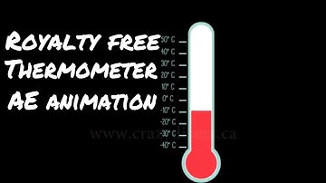 Thermometer animation | Royalty free after effect animation | Crazydivers