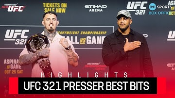 #UFC321 Press Conference Best Bits: Tom Aspinall vs Ciryl Gane 🏆