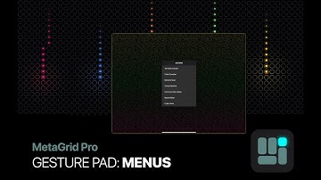 MetaGrid Pro: Gesture Pad - Menus