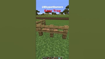 BUILD EASY TRAP FOR FRIEND IN MINECRAFT || #shorts #short #minecraft #trending #youtubeshorts !