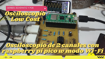 ⚡ Construye tu Osciloscopio y Analizador Lógico con un Raspberry pi pico W, modo Wi-Fi inalámbrico.