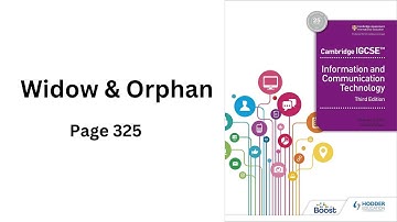 Widow and Orphan in Microsoft Word