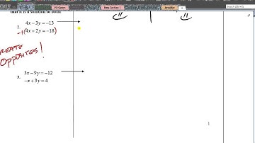 6-3  Solving Systems by Elimination