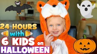 24 hours with 6 kids on halloween
