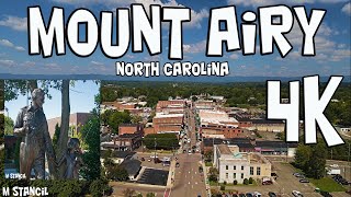 Mount Airy NC 4K  Main Attractions / Home of Andy Griffith (DJI Mavic Air 2 Drone Footage)