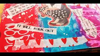 Arty Fun Friday-  Process #16- Art journal Page