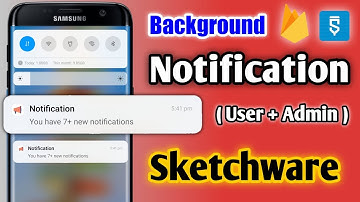 Background Push Notification In Sketchware | How To Make Notification In Sketchware ( User + Admin )