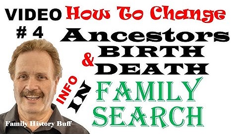 FAMILY SEARCH FAMILYSEARCH #4 of 12 VIDEOS HOW TO CHANGE ANCESTOR