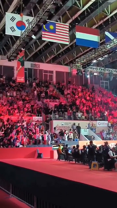 Indonesia Open 2023 - Pak Presiden Jokowi datang memberikan semangat 🫡 #badminton #bulutangkis #fun