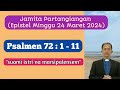 Jamita partangiangan epistel minggu tgl 24 maret 2024 psalmen 72111