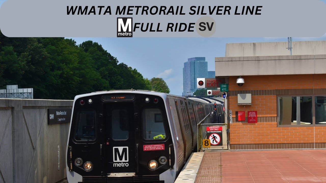 WMATA Metrorail: Silver Line ⚪️(SV) ⚪️to Wiehle-Reston East FULL RIDE ...