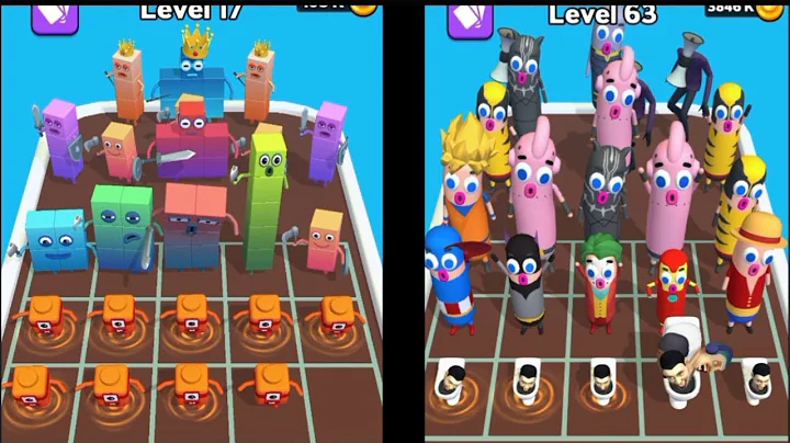 Merge Number Cube Fam Run vs Merge Master Monster Run 3D ⭐ Gameplay Walkthrough