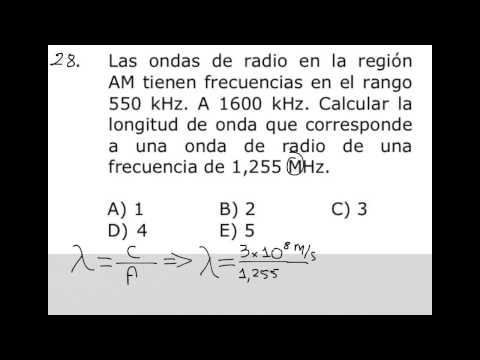 Video: ¿Cómo hallas la frecuencia dada la longitud de onda?