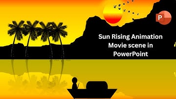 Using PowerPoint to Create Animated Videos(sun rise animation )