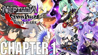 Neptunia x Senran Kagura Ninja Wars Ch1 A United Front! Galapa Forest Guide!