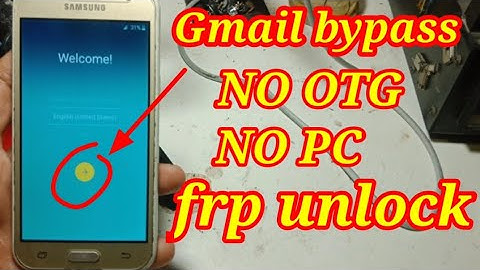Samsung j2 bypass frp / remove Google account lock new method 2021