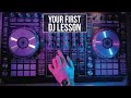 First 10 minutes on DJ Decks | Beginner DJ lessons .com