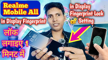 Realme Mobile Mein In Display Fingerprint Lock Kaise Lagaen💕 DCTI📲Realme Display Fingerprint Setting