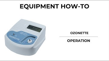How to operate the Ozonette ozone generator
