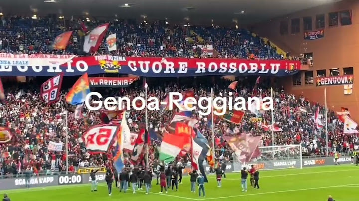 Genoa Reggiana coppa Italia bellissimo GEMELLAGGIO