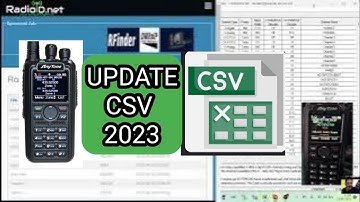 ANYTONE 878 - ADD CONTACTS CSV  DATABASE , 2023 JUNE