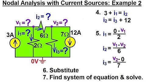 Electrical Engineering: Ch 3: Circuit Analysis  (4 of 37) Nodal Analysis w/ Current Sources: Ex. 2