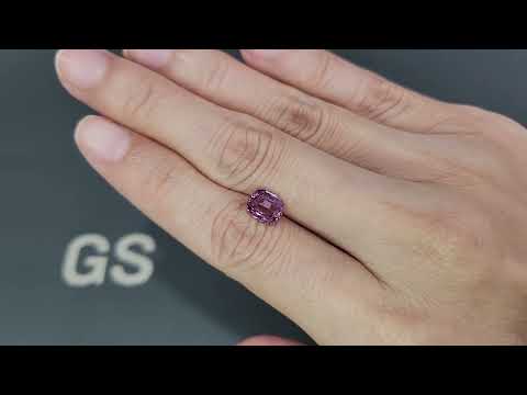 Purple spinel cushion cut 1.78 carats, Vietnam Video  № 1