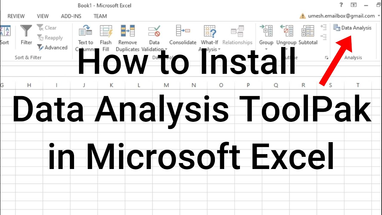 how to install analysis toolpak in excel mac