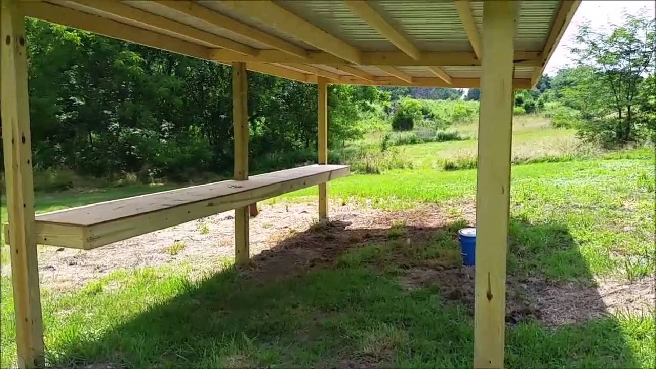 Built A Covered Shooting Range YouTube