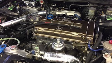 Built Honda B16: First start