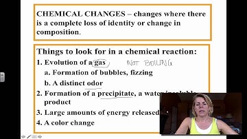 Chapter 3 Matter Properties and Changes Review