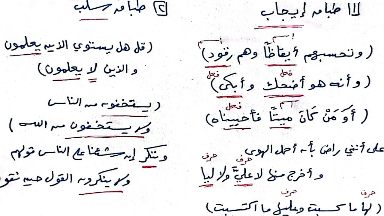 الطباق - البلاغة الواضحة