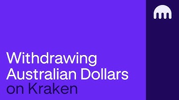 How to withdraw Australian Dollars (AUD) on Kraken 🇦🇺