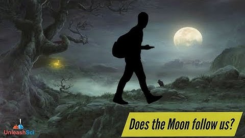 Why the Moon follow us as we walk?