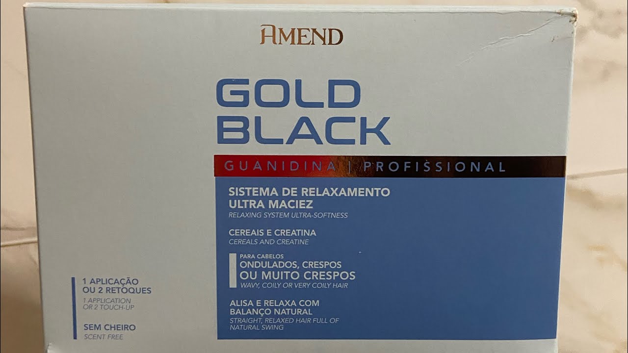 Relaxamento da AMEND GOLD BLACK GUANIDINA O quem vem no Kit?É Bom?