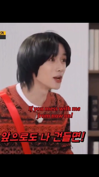 BEOMGYU showing his crazy side on Running man😂