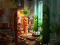 ai videos carrot vs cucumber #youtubeshorts #trending #viral #object #shortvideo
