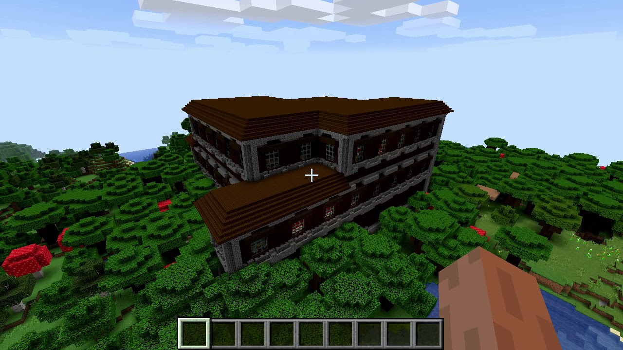 Minecraft 1.14 Seed 130: New taiga village and woodland mansion - YouTube