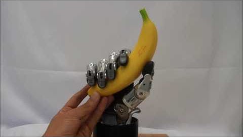 Mapping human hand movement on a robotic multifingered hand