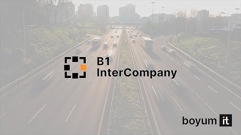 Synchronize intercompany data with B1 InterCompany