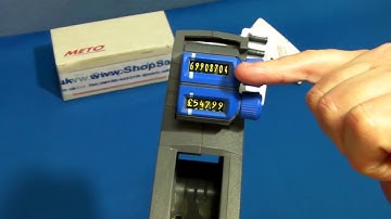 Meto Price Gun Demonstration Of The Meto 1426 Price Gun