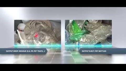 TOMRA Mixed Plastic Sorting PET Bottles Recovery