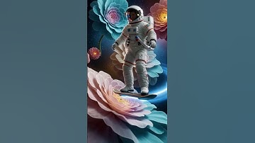 HOVERBOARD ABOVE THE NEBULA GARDENS#ai #aiart #aifilm #epicspace #scifi #hoverboard #megastructure