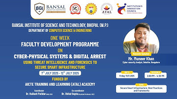 DAY-5: SESSION:9along with HANDSON: Faculty Development Programme on Cyber-Physical System