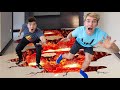Preston Plays VS Stephen Sharer!! (floor is lava challenge)
