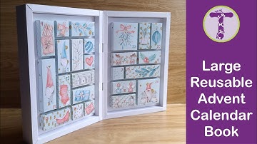 Large, reusable advent calendar Book, digital files for Cricut, Silhouette, ScanNCut and others.