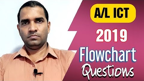 A/L ICT | Python 2019 | Flowchart Explanation