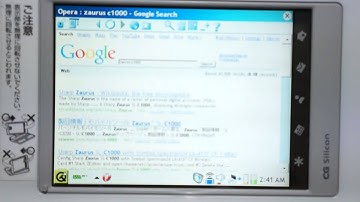 Sharp Zaurus SL-C760 Cacko 1.23 running Opera Browser